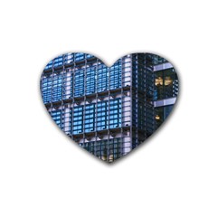 Abstract Architecture Background Heart Coaster (4 Pack)  by Pakrebo