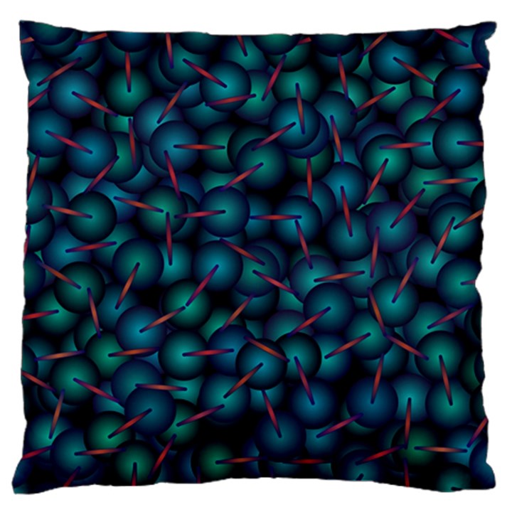 Background Abstract Textile Design Large Flano Cushion Case (Two Sides)