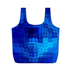 Inary Null One Figure Abstract Full Print Recycle Bag (m) by Pakrebo