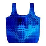 Inary Null One Figure Abstract Full Print Recycle Bag (L) Front