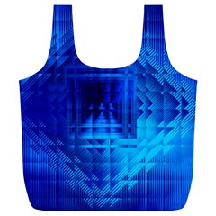 Inary Null One Figure Abstract Full Print Recycle Bag (xl) by Pakrebo