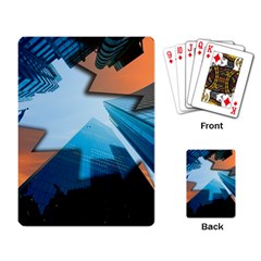 London Skyscraper Lighting Contrast Playing Cards Single Design (rectangle) by Pakrebo