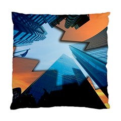 London Skyscraper Lighting Contrast Standard Cushion Case (one Side) by Pakrebo