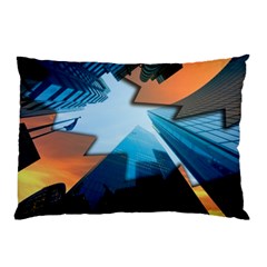 London Skyscraper Lighting Contrast Pillow Case by Pakrebo