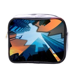 London Skyscraper Lighting Contrast Mini Toiletries Bag (one Side) by Pakrebo