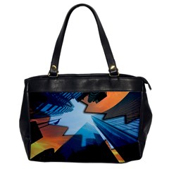 London Skyscraper Lighting Contrast Oversize Office Handbag by Pakrebo