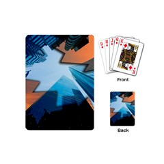 London Skyscraper Lighting Contrast Playing Cards Single Design (mini) by Pakrebo