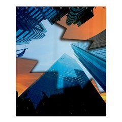 London Skyscraper Lighting Contrast Shower Curtain 60  X 72  (medium)  by Pakrebo