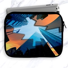 London Skyscraper Lighting Contrast Apple Ipad 2/3/4 Zipper Cases by Pakrebo