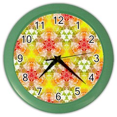 Background Abstract Pattern Texture Color Wall Clock by Pakrebo