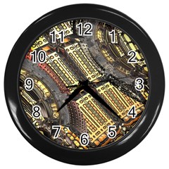 Render 3d Fractal Design Metal Wall Clock (black)