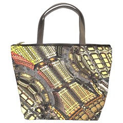 Render 3d Fractal Design Metal Bucket Bag by Pakrebo