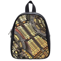 Render 3d Fractal Design Metal School Bag (small) by Pakrebo