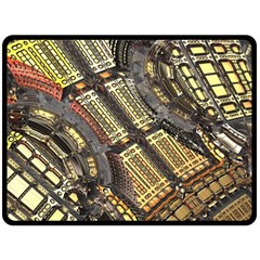 Render 3d Fractal Design Metal Fleece Blanket (large)  by Pakrebo