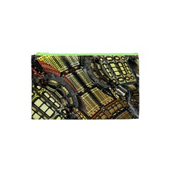 Render 3d Fractal Design Metal Cosmetic Bag (xs) by Pakrebo