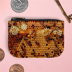 Bees Nature Animals Honeycomb Mini Coin Purse by Pakrebo