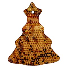 Bees Nature Animals Honeycomb Christmas Tree Ornament (two Sides) by Pakrebo