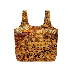 Bees Nature Animals Honeycomb Full Print Recycle Bag (s) by Pakrebo