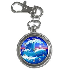 Japanese Wave Japanese Ocean Waves Key Chain Watches by Pakrebo