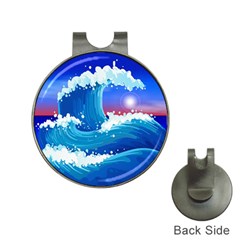 Japanese Wave Japanese Ocean Waves Hat Clips With Golf Markers by Pakrebo