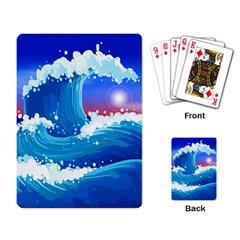 Japanese Wave Japanese Ocean Waves Playing Cards Single Design (rectangle)