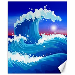 Japanese Wave Japanese Ocean Waves Canvas 16  X 20  by Pakrebo