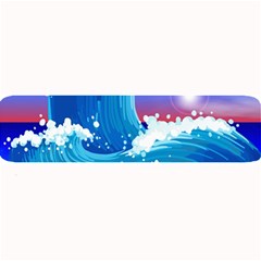 Japanese Wave Japanese Ocean Waves Large Bar Mats by Pakrebo