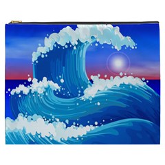 Japanese Wave Japanese Ocean Waves Cosmetic Bag (xxxl) by Pakrebo