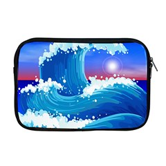 Japanese Wave Japanese Ocean Waves Apple Macbook Pro 17  Zipper Case by Pakrebo