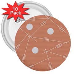 Background Non Seamless Pattern Abstract 3  Buttons (10 Pack)  by Pakrebo