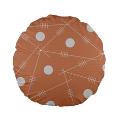 Background Non Seamless Pattern Abstract Standard 15  Premium Flano Round Cushions by Pakrebo