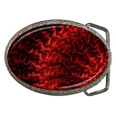 Red Abstract Fractal Background Belt Buckles by Pakrebo