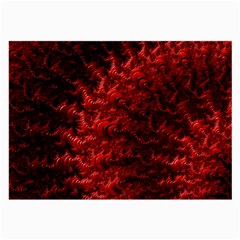 Red Abstract Fractal Background Large Glasses Cloth by Pakrebo