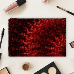 Red Abstract Fractal Background Cosmetic Bag (large) by Pakrebo