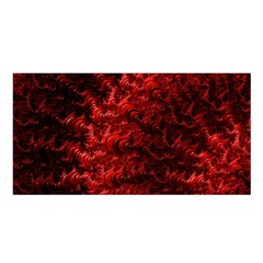 Red Abstract Fractal Background Satin Shawl