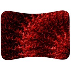 Red Abstract Fractal Background Velour Seat Head Rest Cushion by Pakrebo