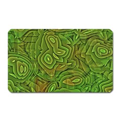 Background Abstract Green Seamless Magnet (rectangular) by Pakrebo