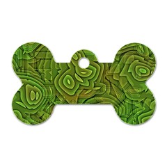 Background Abstract Green Seamless Dog Tag Bone (one Side) by Pakrebo