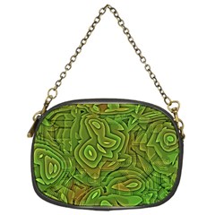 Background Abstract Green Seamless Chain Purse (one Side) by Pakrebo