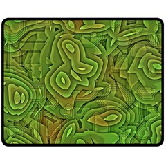 Background Abstract Green Seamless Fleece Blanket (medium)  by Pakrebo