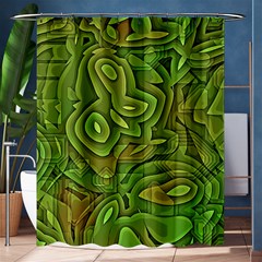 Background Abstract Green Seamless Shower Curtain 60  X 72  (medium)  by Pakrebo