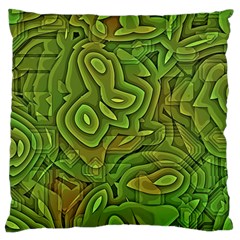 Background Abstract Green Seamless Standard Flano Cushion Case (one Side) by Pakrebo