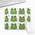 Kawaii Frog Rainy Season Japanese Large Mousepads Front