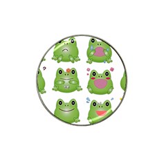 Kawaii Frog Rainy Season Japanese Hat Clip Ball Marker (4 Pack) by Pakrebo