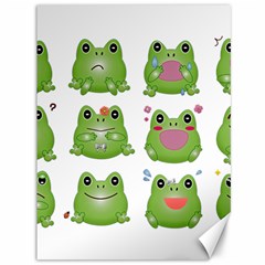 Kawaii Frog Rainy Season Japanese Canvas 36  X 48  by Pakrebo