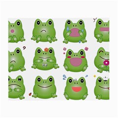 Kawaii Frog Rainy Season Japanese Small Glasses Cloth (2 Sides) by Pakrebo