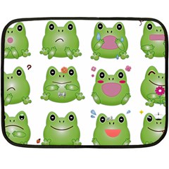 Kawaii Frog Rainy Season Japanese Double Sided Fleece Blanket (mini)  by Pakrebo