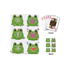 Kawaii Frog Rainy Season Japanese Playing Cards Single Design (mini) by Pakrebo