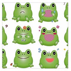 Kawaii Frog Rainy Season Japanese Large Satin Scarf (square) by Pakrebo