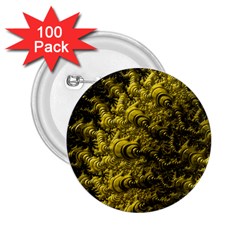 Rich Yellow Digital Abstract 2 25  Buttons (100 Pack)  by Pakrebo